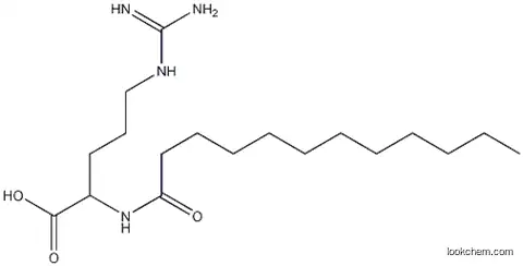 Molecular Structure of 133849-37-3 (N2-(1-Oxododecyl)-DL-arginine)